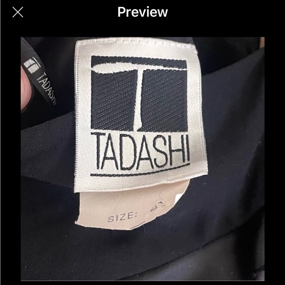 Tadashi Shoji | Silk Chiffon Halter Party Dress.  Size 2. Feminine. Black tie - Picture 9 of 11